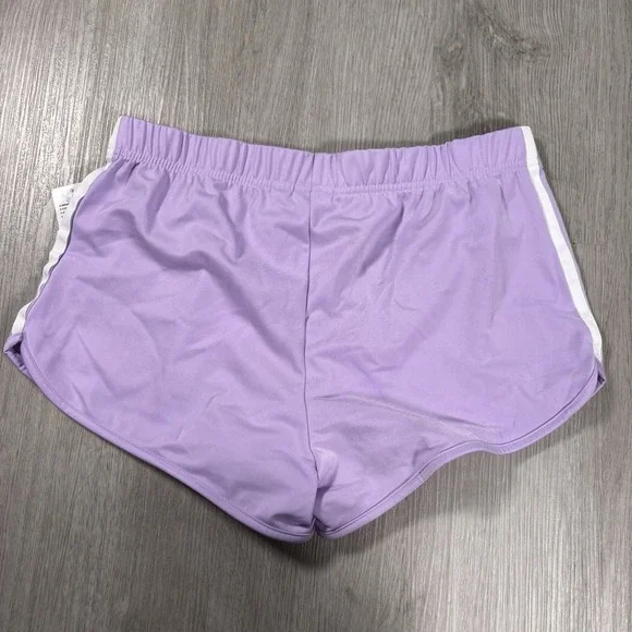 NWT adidas Originals 3 Stripe Shorts Lavender DV2558 S - Picture 2 of 6